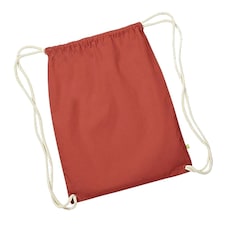 Westford Mill Earthware Organic Gymsac (13 Litres) - Orange Rust - One Size Orange | One Size