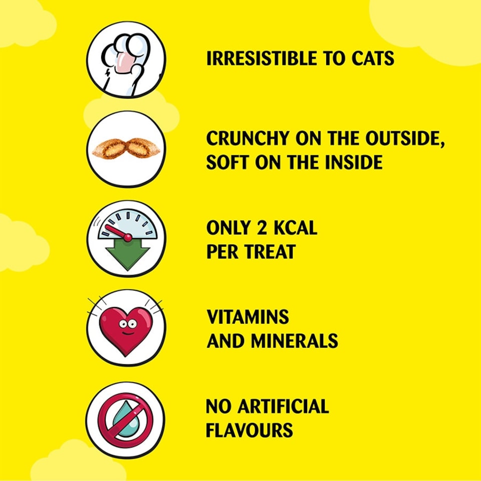 image 1 of Dreamies Cat Treats Beef 8 x 60g