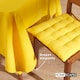 image 6 of Homescapes Yellow Tablecloth - 137 x 228 cm | Yellow | 137cm x 228cm (54" x 90")