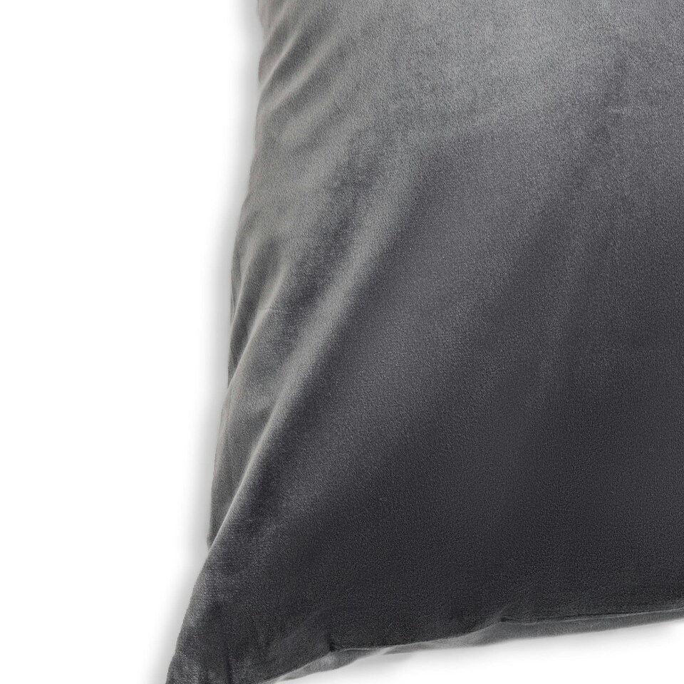 image 1 of BHS Velour Cushion, Silver