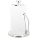 image 1 of SPARES2GO Kitchen Roll Holder Weighted Base Stainless Steel Paper Towel Stand with Spring Tension Arm (Silver)