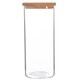 image 4 of Argon Tableware Glass Storage Jars - Cork Lid - 1.5 Litre - Modern Round Scandi Organisation Container Glass Jar - Set of 6