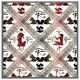 image 4 of Egyptian hieroglyphs in red & black (Picture Frame) Brown | Oak | L