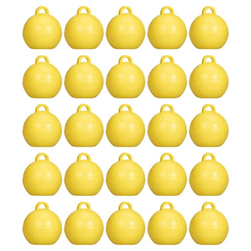 Mimosa Yellow Bubble Balloon Weights - Pack of 25