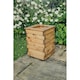 image 1 of Multi Pack of 3 - Valley Tall Square Planter - Timber - L39 x W39 x H52 cm - Garden Trough - Fully Assembled Brown