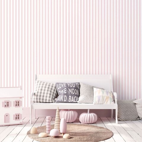 Encrypted Pink Galerie Tiny Tots 2 Regency Stripe Wallpaper | Pink | Pink | 1 - Tesco ...