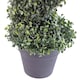 image 5 of Pair of 90cm (3ft) Tall Artificial Boxwood Tower Trees Topiary Spiral Metal Top | Green | 3ft