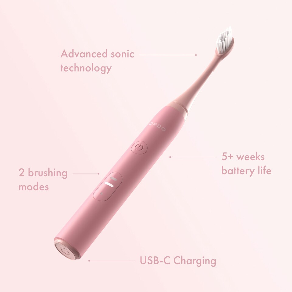 image 1 of Ordo Sonic Lite Electric Toothbrush - Petal