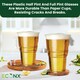 image 6 of ECONX 10oz Plastic Half Pint Cups Clear Reusable Beer Glasses For Pub Beach Parties 100pc