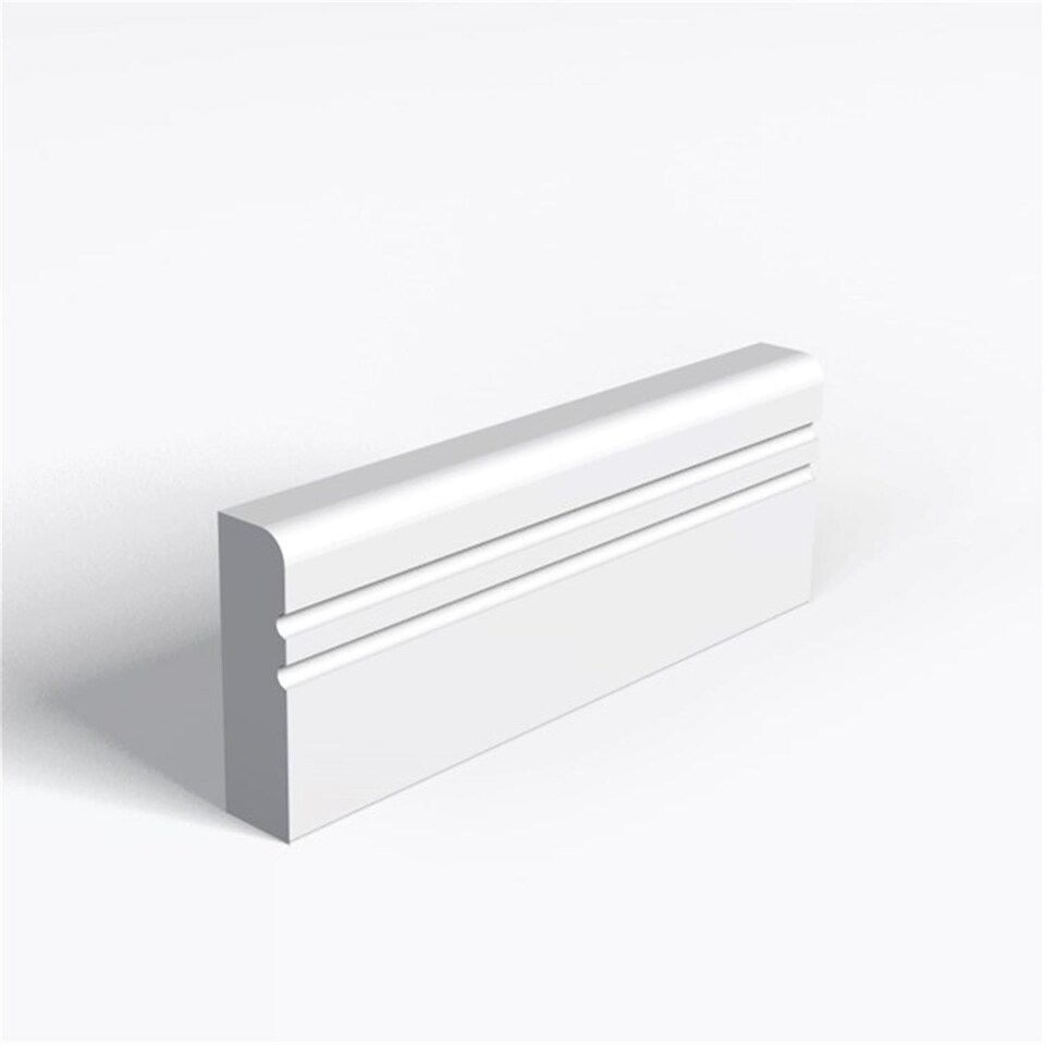 Double Set - MDF Primed Pencil Round and Two Drip Architrave - 18mm (T ...