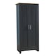 image 2 of Wardrobe 2 Door Bedroom Furniture Clothing Storage Oak Top Wooden Unit Grey