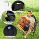 image 6 of Outsunny Hammock Camping Chair Set of 2, Adjustable Back Camp Chair, Black 