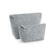 image 1 of Bagbase Felt Accessory Bag - Grey Melange - 12.5cm x 6cm x 16cm