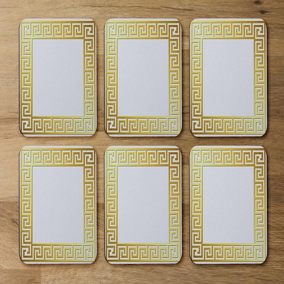 image 1 of Golden Greek Ornamental Frame (Coaster)