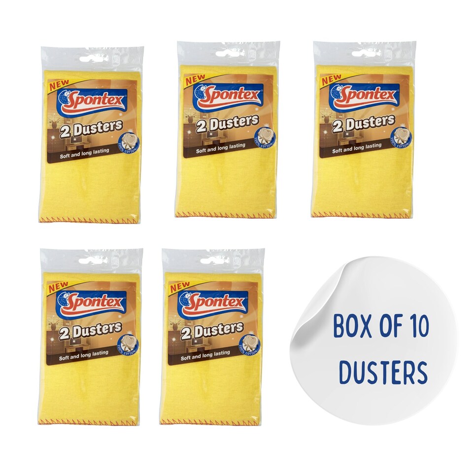 image 1 of Spontex Dusters 2pk x 10 (20 dusters in total)