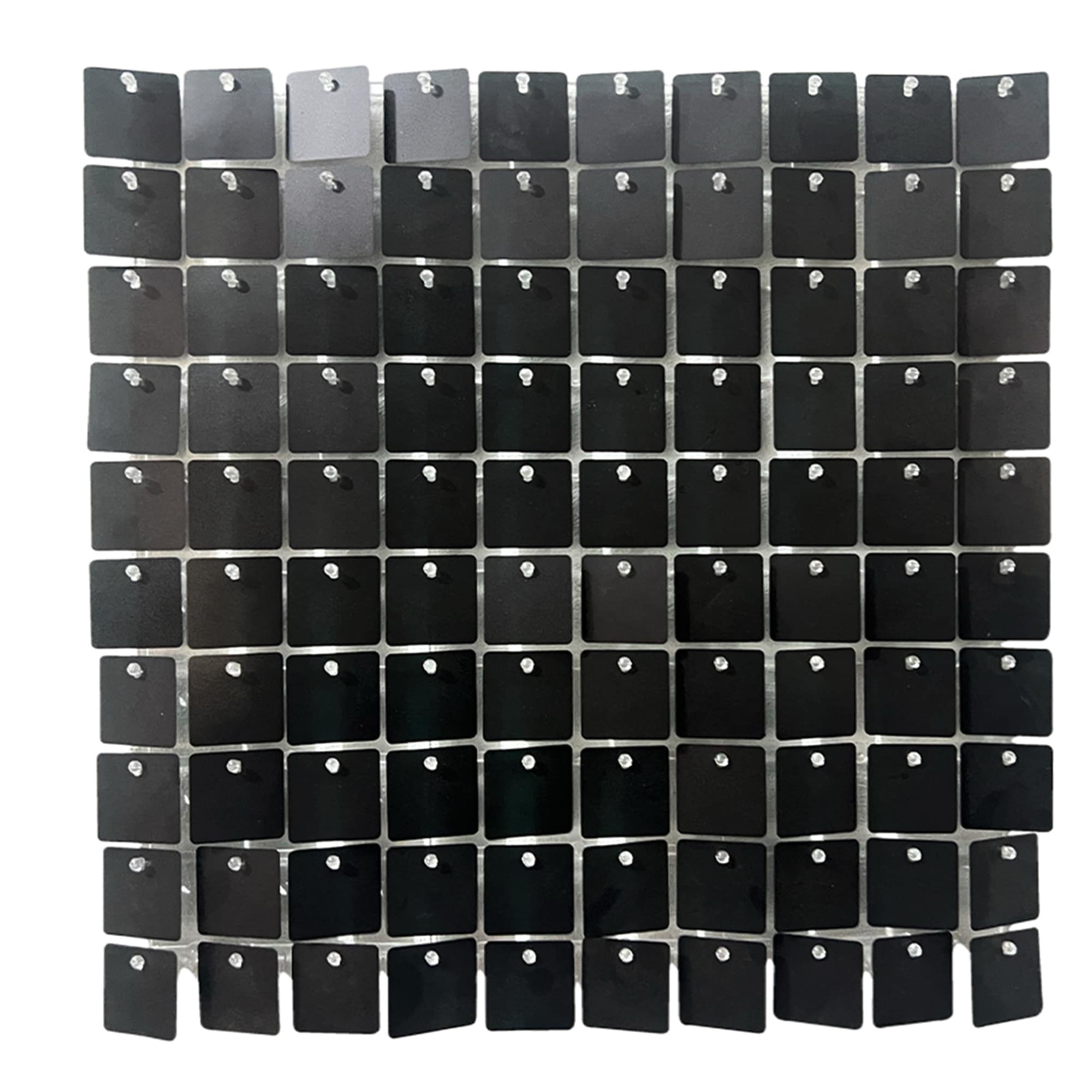 Neel Blue Shimmer Sequin Wall Panels Backdrop, 30cm x 30cm in Black | Size: 30 cm x 30 cm