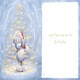 image 4 of Bear Surrounded By Stars In Tree Shape Open Christmas Card