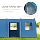 image 3 of Outsunny 5-6 Man Family Tent Camping Tent with 2 Room and Carry Bag, Blue