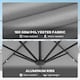 image 8 of Outsunny 3(m) Cantilever Parasol Patio Sun Umbrella w/ Base Solar Lights Grey