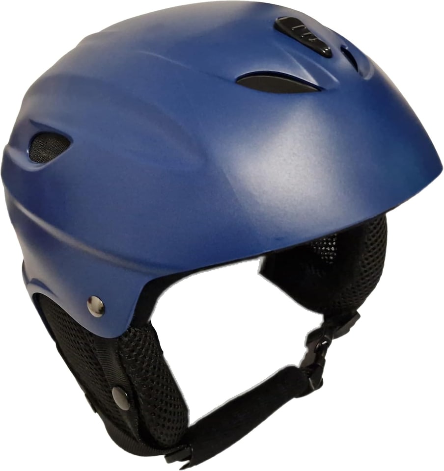 image 1 of Awe ABS Junior-Adult Ski-Snowboard Helmet Matt Blue 55-58cm - Goggle Compatible