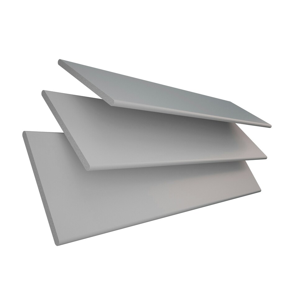 image 1 of 210cm Dove Grey Smooth Finish Faux Wood Venetian Blinds with Strings (120cm Drop) Grey | Grey