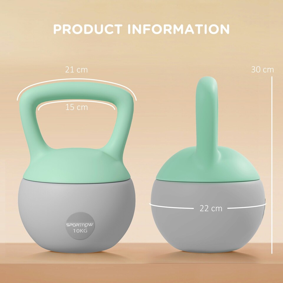 image 1 of SPORTNOW Kettlebell with Soft Body and Non-Slip Handle