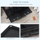image 5 of PawHut Metal Kennel Cage with Wheels and Crate Tray for Pet Dog Large Black