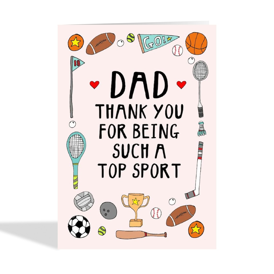 image 1 of Cute Sporty Father's Day Card