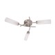 image 1 of ValueLights Maya Brushed Chrome 3 Way Curved Cross Ceiling Light | Chrome