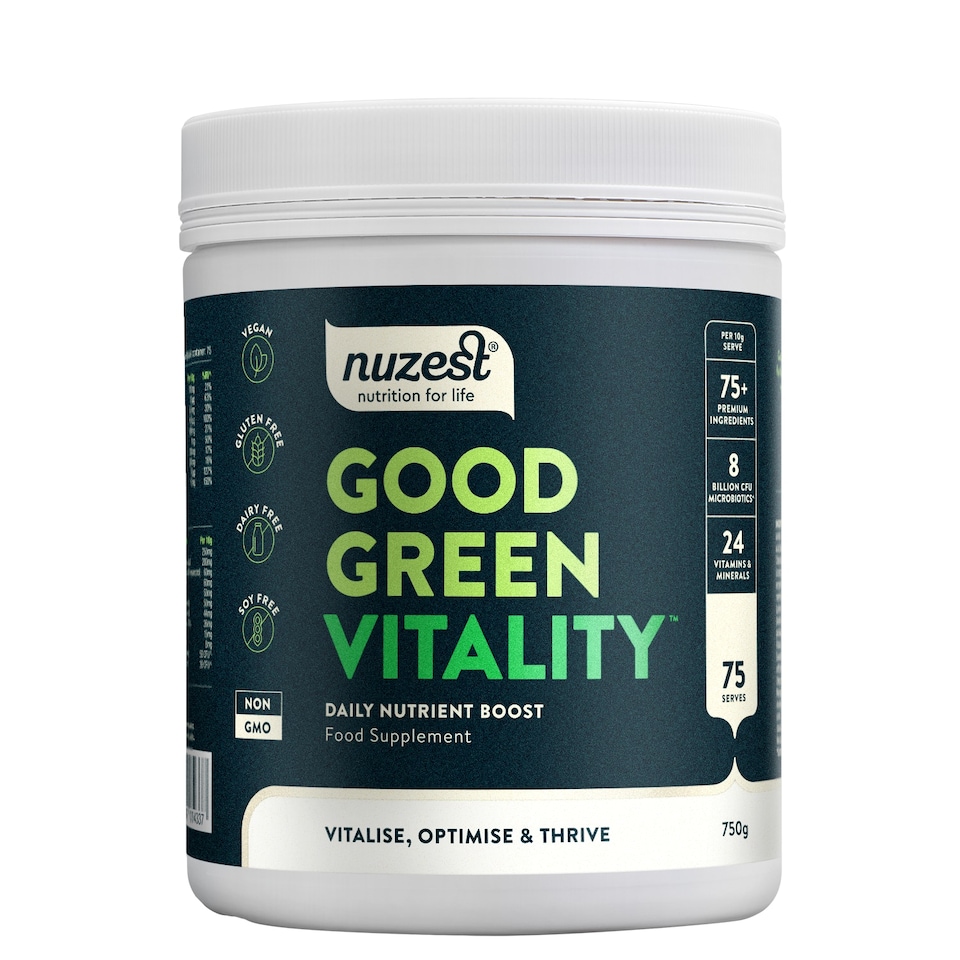 image 1 of Nuzest Good Green Vitality Multivitamin Greens Powder 750g 75 Servings
