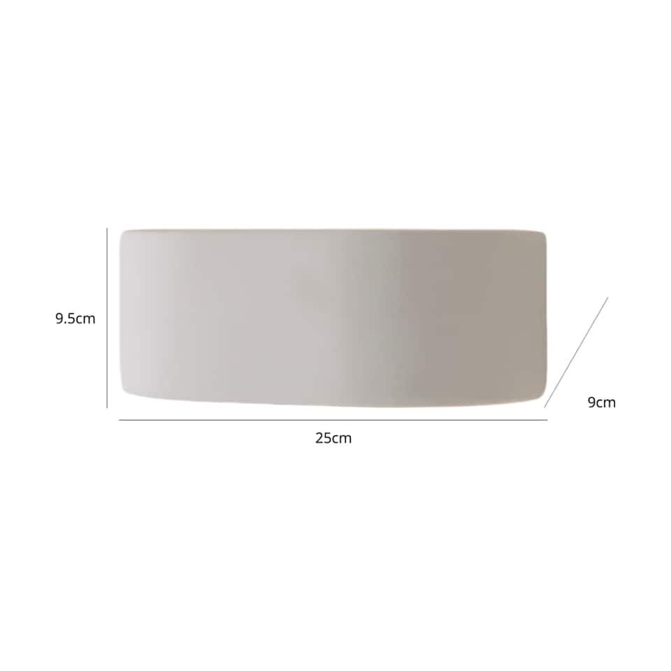 image 1 of ValueLights Pair Ceramic Paint Me White Indoor Wall Lights