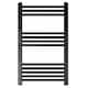 image 1 of Straight Heated Towel Rail Radiator, 455W, 500 x 800mm, Matt Black | Black | Matt Black