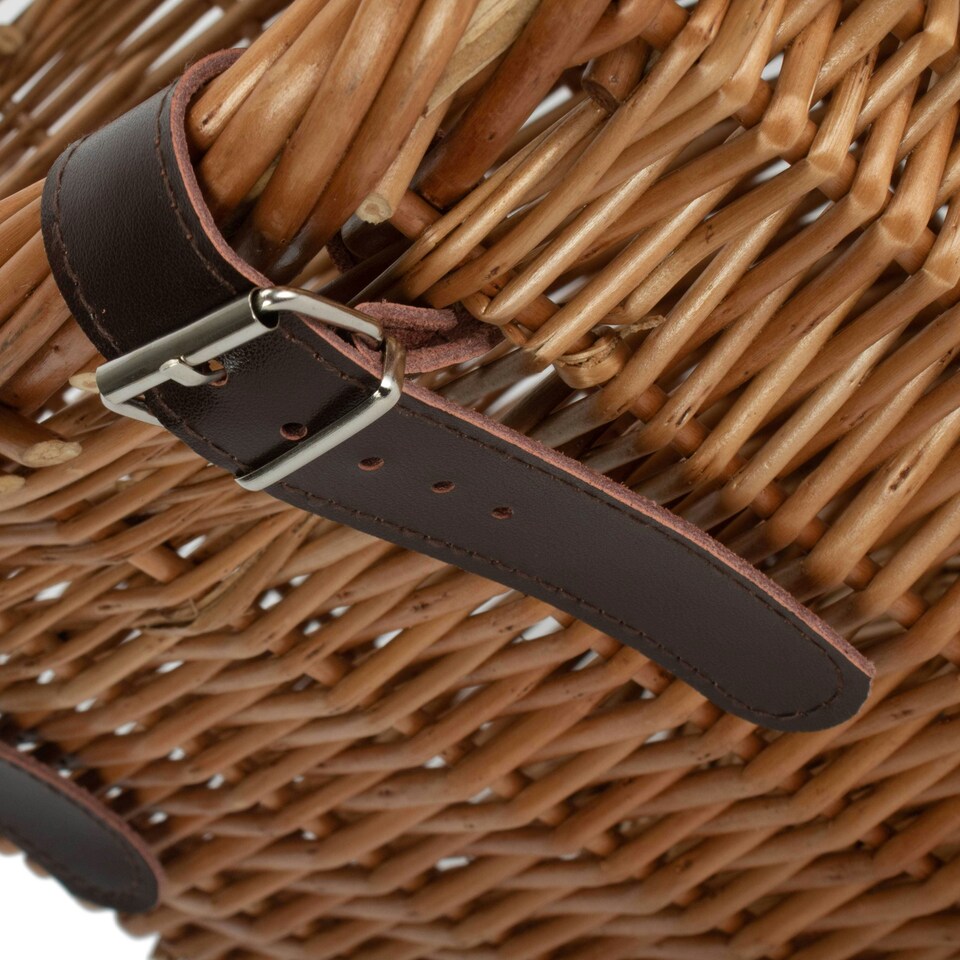 image 1 of Wicker Heritage Oval Bicycle Bike Basket