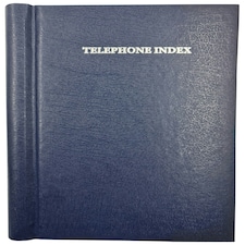 A5 Blue Spiral Bound Address Book