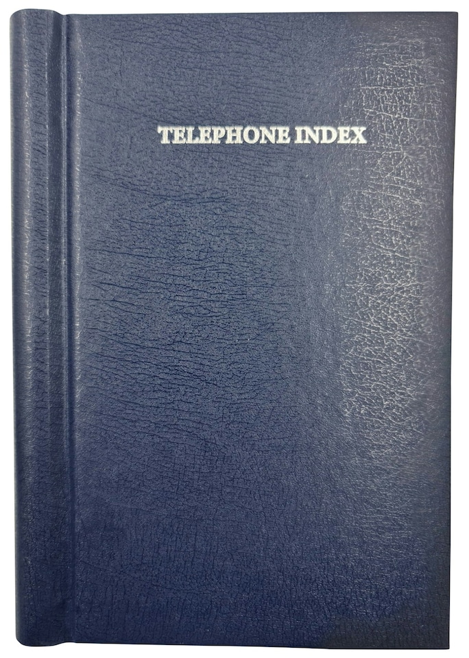 image 1 of A5 Blue Spiral Bound Address Book