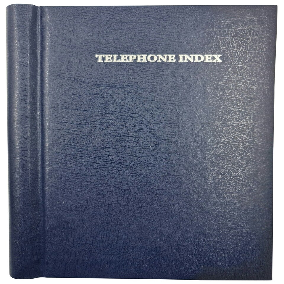 image 1 of A5 Blue Spiral Bound Address Book