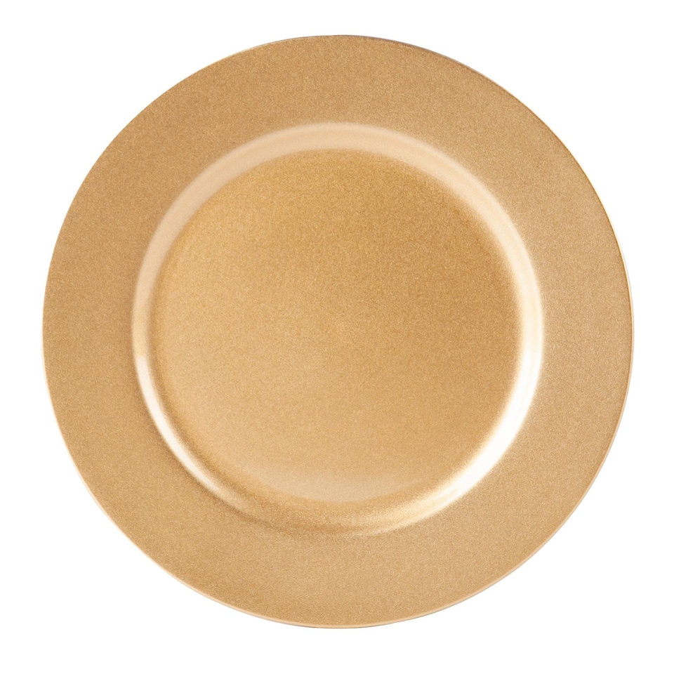 image 1 of Argon Tableware Metallic Charger Plate - 33cm - Gold | Gold | Gold