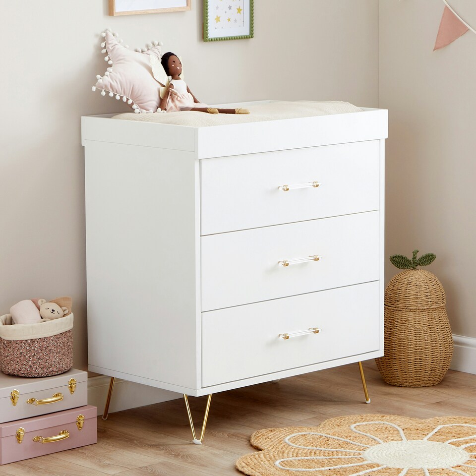 image 1 of Babymore Kimi Nursery Chest Changer - Acrylic