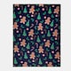 image 4 of OHS Gingerbread Man Print Polar Fleece Blanket Throw, 120x150cm - Navy Blue