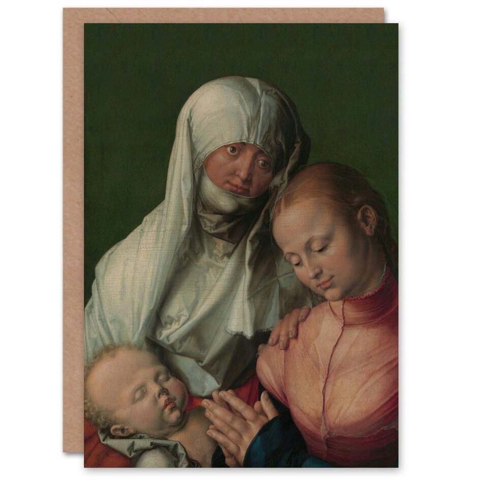 image 1 of Albrecht Durer Art Card The Virgin and Child with Saint Anne