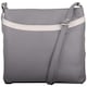image 1 of Smart Genuine Leather Cross Body / Shoulder Bag Multi Grey | Grey/White