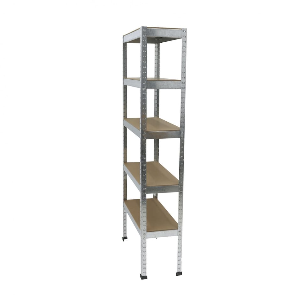 image 1 of 500kg Heavy Duty 5 Tier Metal Storage Garage Shelving Racking