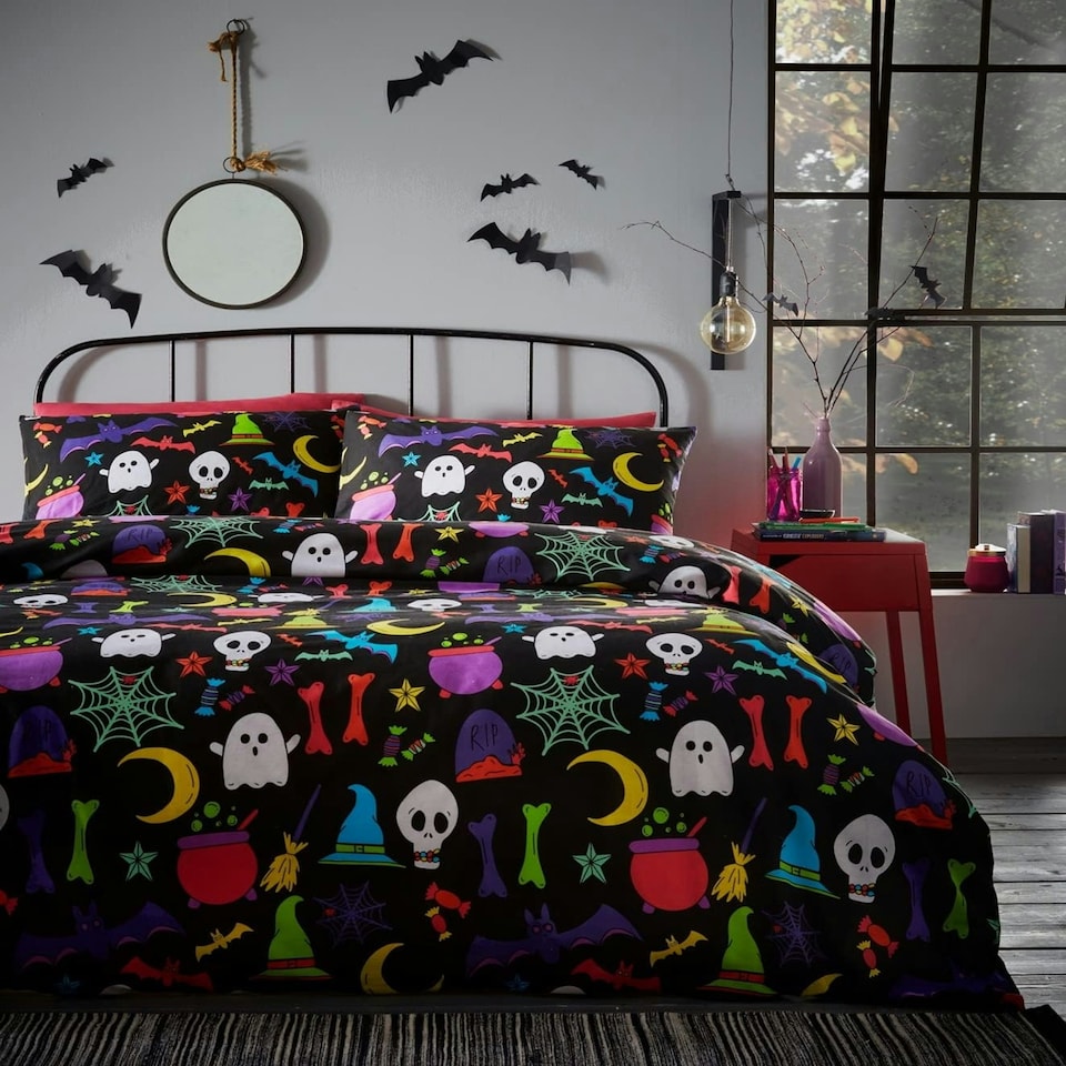 image 1 of Portfolio Home Ghouls & Ghosts Halloween Bedding Multi | Double
