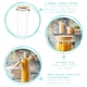 image 2 of Argon Tableware Glass Storage Jars with Wooden Clip Lids - 1.75 Litre - Pack of 3