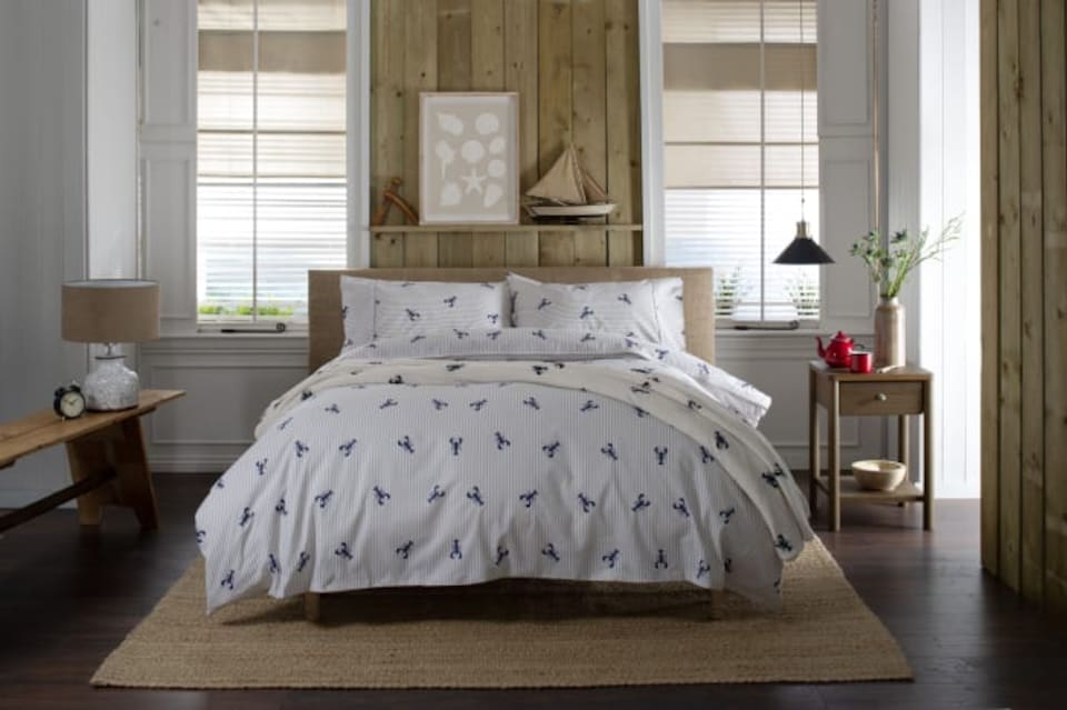 image 1 of Rock Lobster Cotton Duvet Set | Multi | Super King