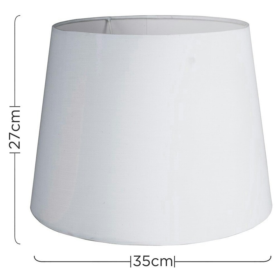 image 1 of ValueLights Aspen White Floor Lamp Shade