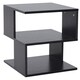 image 9 of HOMCOM Modern Square 2-Tier Coffee Side Table with Shelf for Living Room 