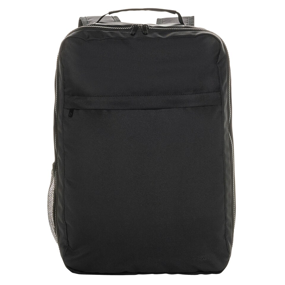 image 1 of Swiss Peak Essential RPET Aware Laptop Backpack - Black - One Size | Black