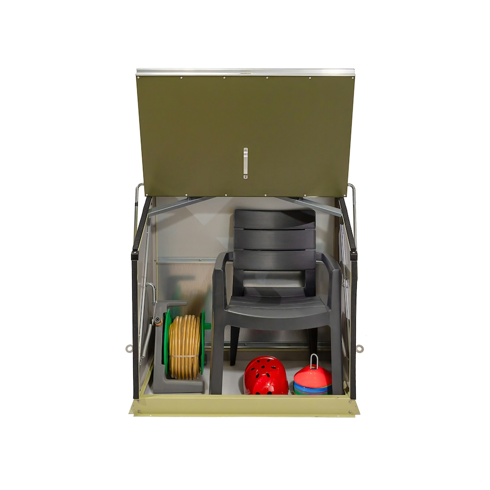 image 1 of Trimetals Sentinel Garden Small Storage Box – 109cm x 66cm Green