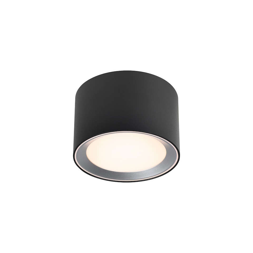 image 1 of Nordlux Landon Smart Indoor Ceiling Light Black Metal Intergrated LED  Smart - Mains Powered, IP44